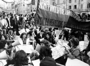 Radikalfeminismus, Kundgebung in Rom 1975