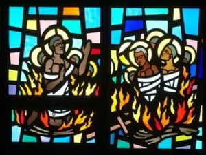 Ugandas Märtyrer, Kirchenfenster