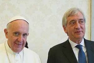 Papst Franziskus mit Libero Milone