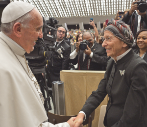 Emma Bonino mit Papst Franziskus: "Eine ganz Große"