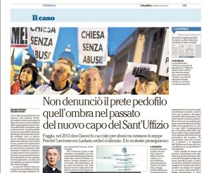 La Repubblica hat zum Halali gegen den neuen Glaubenspräfekten geblasen