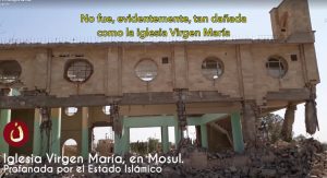 Vom IS zerstörte Marienkirche in Mossul