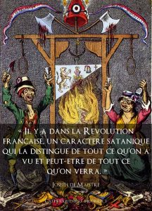 Joseph de Maistre: "contre-révolution" (Gegen-Revolution)