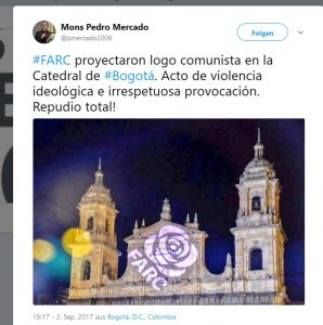 "Totale Ablehnung" äußerte Msgr. Mercado zur FARC-Provokation