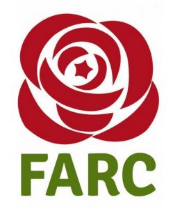 Neues FARC-Symbol: rote Rose mit Rotem Stern