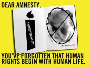Kritik an menschenverachtender Politik von Amnesty