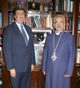 Consul General Ibrahim visiting an Armenian-Apostolic Hierarch in the United States