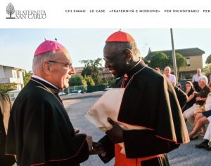 Kardinal Sarah und Msgr. Camisasca anläßlich des 30. Gründungsjubiläums der Priesterbruderschaft