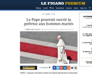 Le Figaro: Franziskus könnte Priestertum ändern und Zölibat abschaffen