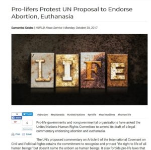 UNESCO in Lebensrechtsfragen kein Partner