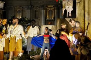 Femen-Angriff am Heiligen Abend, 24. Dezember 2017, Petersplatz