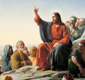 Jesus lehrt die Menschen