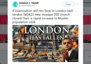 Trump: London Has Fallen