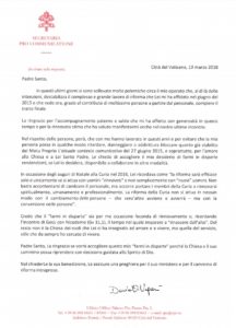Viganòs Rücktrittsschreiben
