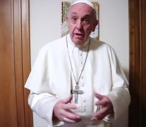 Papst Franziskus in seiner Videobotschaft