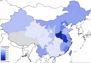 Christentum in China, Erhebung der Universität Peking, 2012