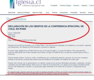 Erklärung der chilenischen Bischöfe