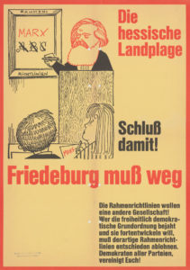 Protest gegen Friedeburgs Bildunugspolitik