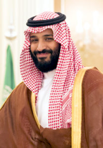 Mohammed ibn Salman 2017 bei seinem Staatsbesuch in den USA