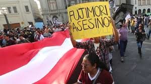 Protest gegen die Begnadigung Fujimoris