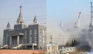 Sprengung einer Kirche in China