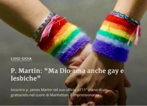 Der homophile Benediktiner Luigi Gioia begeisterte sich bei seinem Besuch in New York an P. James Martin: „Gott liebt auch Schwule und Lesben“