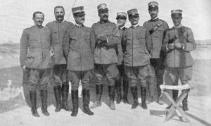 Carlo Caneva mit seinem Generalstab in Tripolis