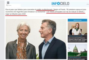 50-Milliarden-Kredit des IWF an Argentinien: Macri und Lagarde (links)