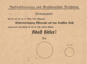 Dreifache Abstimmungsmanipulation 1938