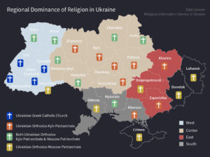 Konfessionelle Verteilung in der Ukraine
