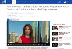 NBC über die Entschuldigung von Kardinal Cupich