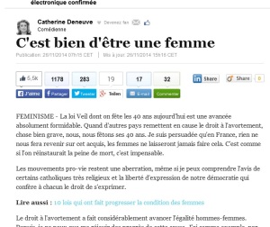 Catherine Deneuve bezeichnet Massenmord an Kindern als "Grundrecht" der Frauen
