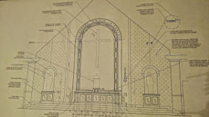 Plan für die Neugestaltung des Altarraums