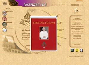 Bildband mit Textsammlung Benedikt XVI. auf Vatikanseite