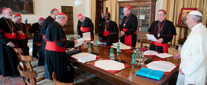 C8-Kardinalsrat mit Papst Franziskus