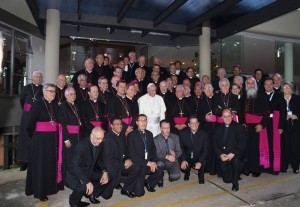 CELAM-Koordinierungskomitee Generalversammlung mit Papst Franziskus