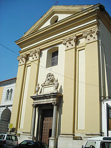 Kirche San Pasquale in Benevent. Kloster der Franziskaner der Immakulata geschlossen