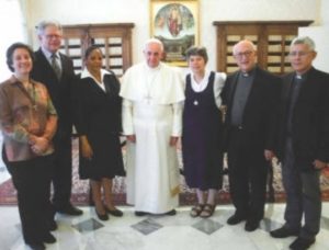 CLAR-Delegation bei Papst Franziskus Juni 2013