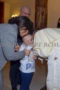 Caterina bei Papst Franziskus