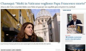 Francesca Chaouqui sieht sich und Papst Franziskus als Opfer von Intrigen und Machtkämpfen im Vatikan