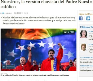 Venezuelas regierende Sozialisten führen neues "chavistisches" Vaterunser ein