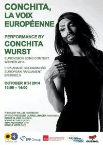 Conchita Wurst singt im EU-Parlament
