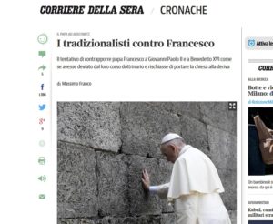 Corriere della Sera verteidigt Papst Franziskus gegen "Konservative" und "Traditionalisten"