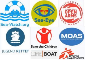 Neun NGO's sind mit eigenen Schiffen im Mittelmeer aktiv.