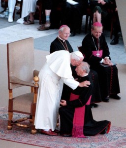 Don Giussani und Johannes Paul II.