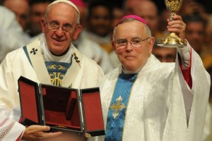 Erzbischof Chaput mit Papst Franziskus in Philadelphia