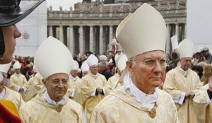 Revanche der Bugnini-Schüler: Wird Msgr. Piero Marini (vorne rechts) oberster Liturgiker und Kardinal?