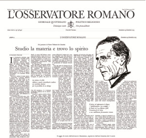 Der Osservatore Romano, Teilhard de Chardin und der falsche Gehorsam