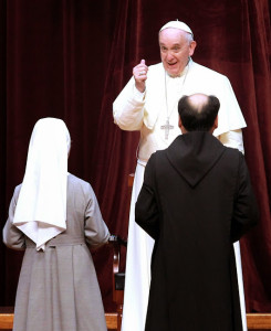 Papst Franziskus bei seiner Begegnung mit den koreanischen Ordensleuten