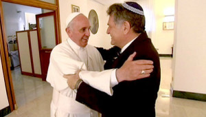 Papst Franziskus und Rabbi Abraham Skorka im Gästehaus Santa Marta des Vatikans